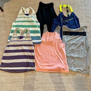 ***Bundle of 6 Nike Dry Fit tops